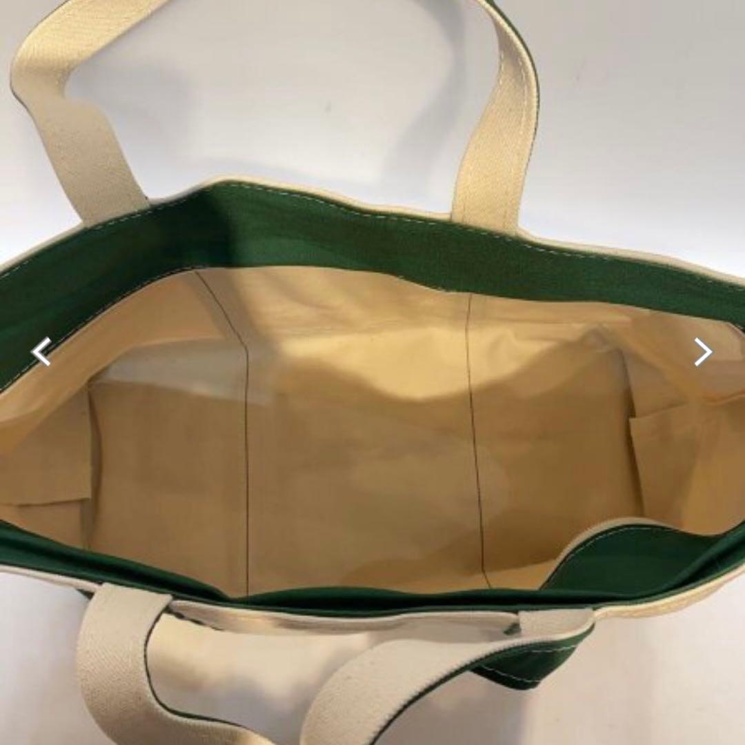 6241 L.L.Bean トートバッグ ラージ 緑 チャック付