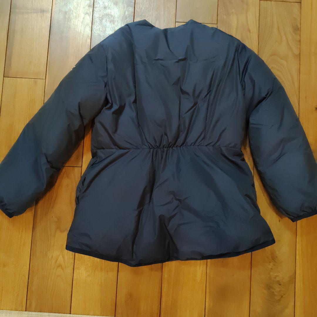 ボーダーズアットバルコニー パディングジャケットコート 36 ネイビー