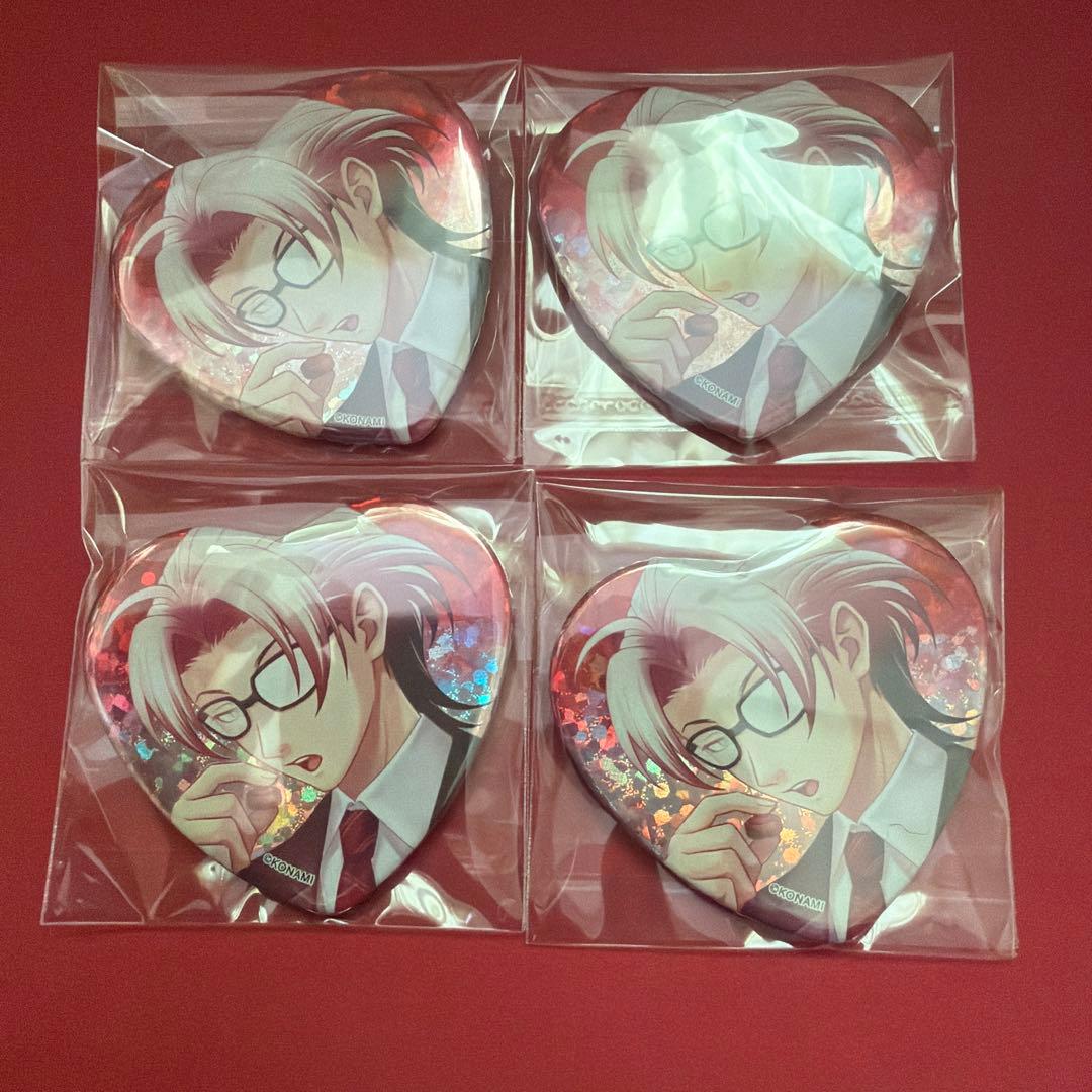 ときメモGS4 七ツ森実 ハート缶バッジ4個セット - メルカリ