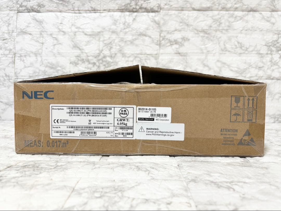 【未使用】NEC QX-S1108GT-2G-PW 1GbEベーシックPoE+