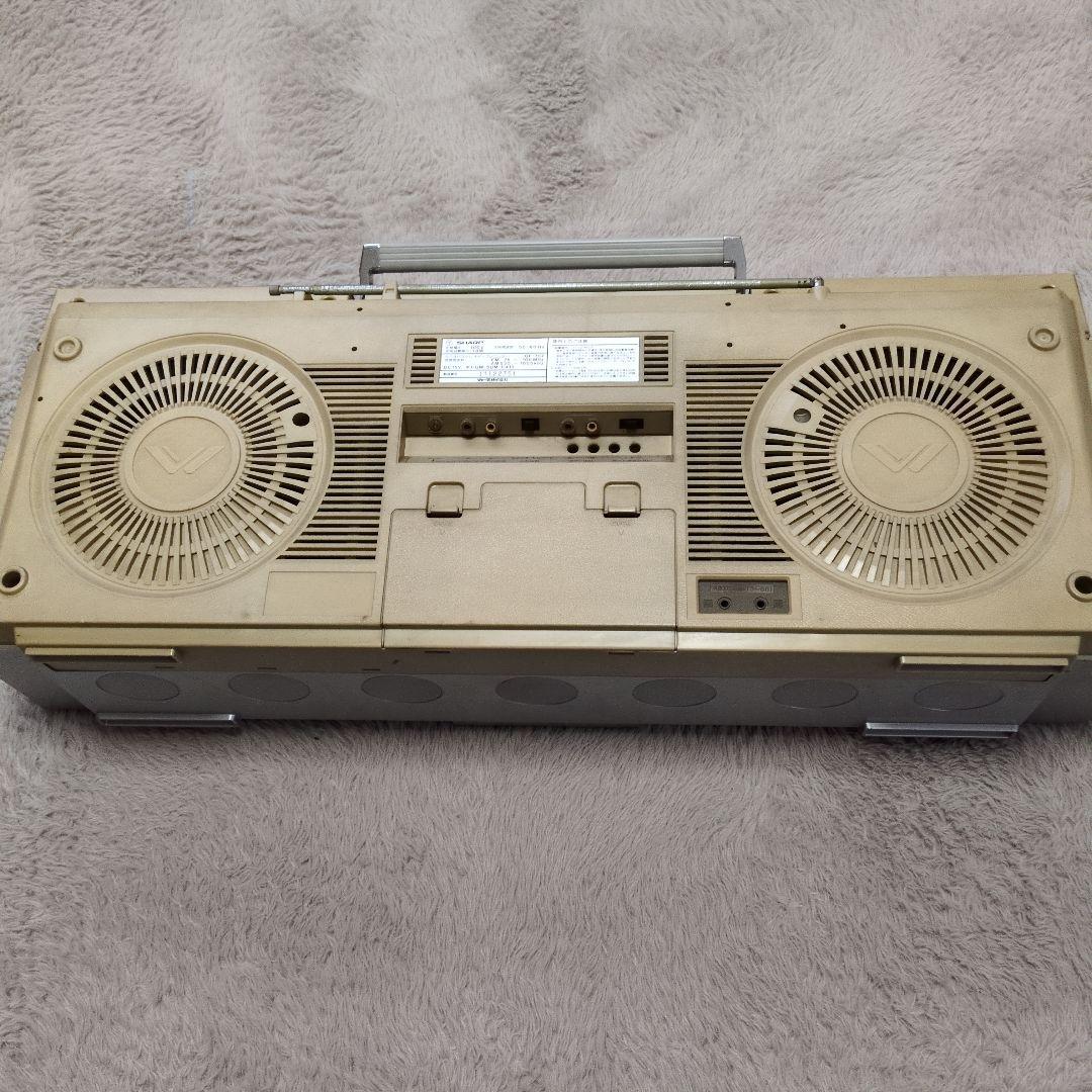 昭和レトロ希少シャープGF−757 シルバー ラジカセ