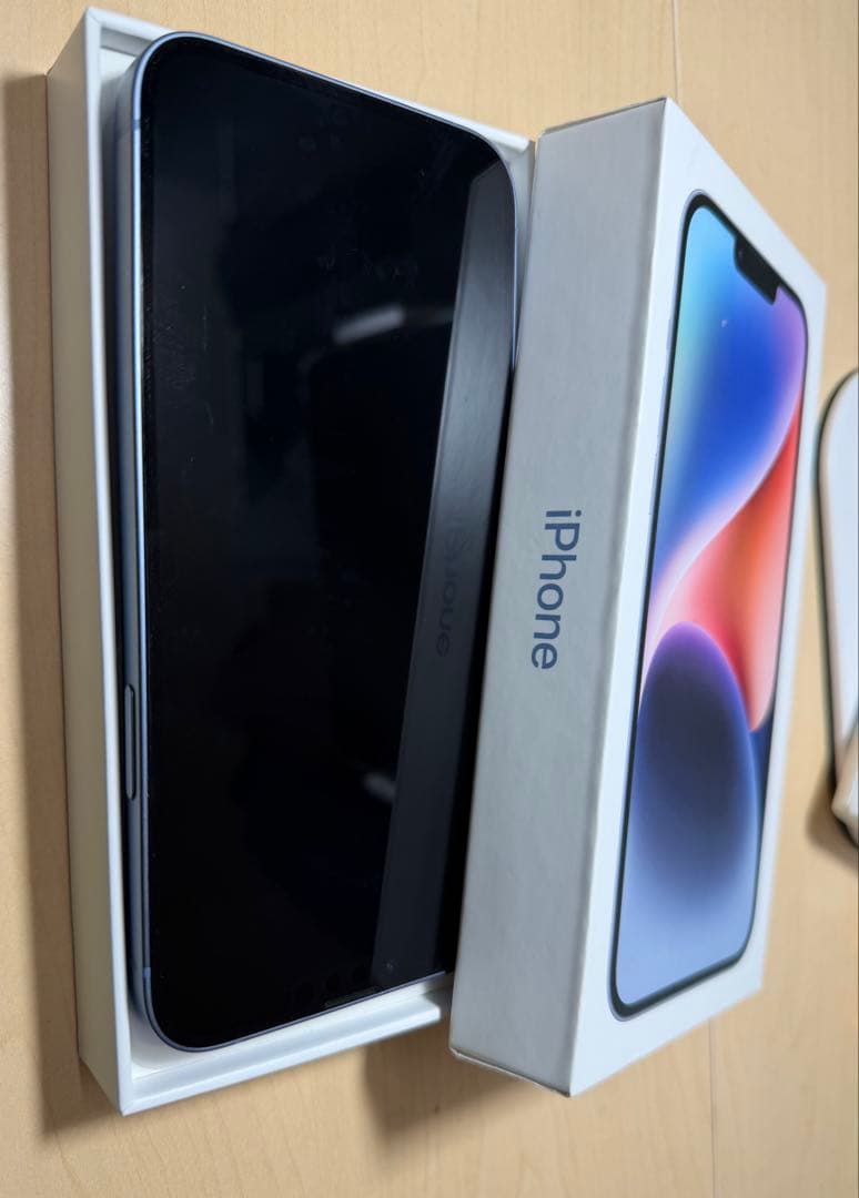 iPhone 14plusブルー 128GB simフリ