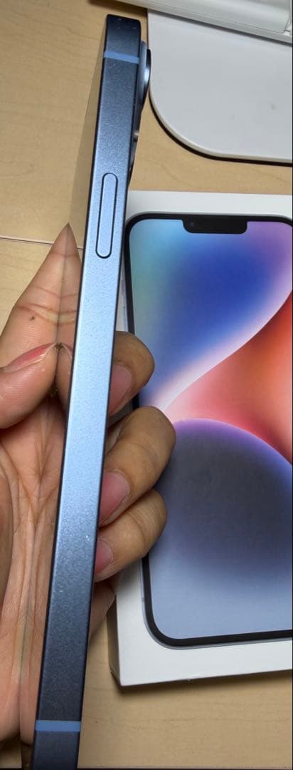 iPhone 14plusブルー 128GB simフリ