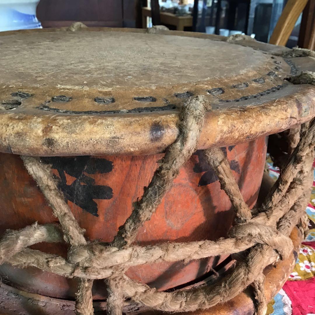 骨董 古民具 木製 和太鼓 明治時代 - メルカリ