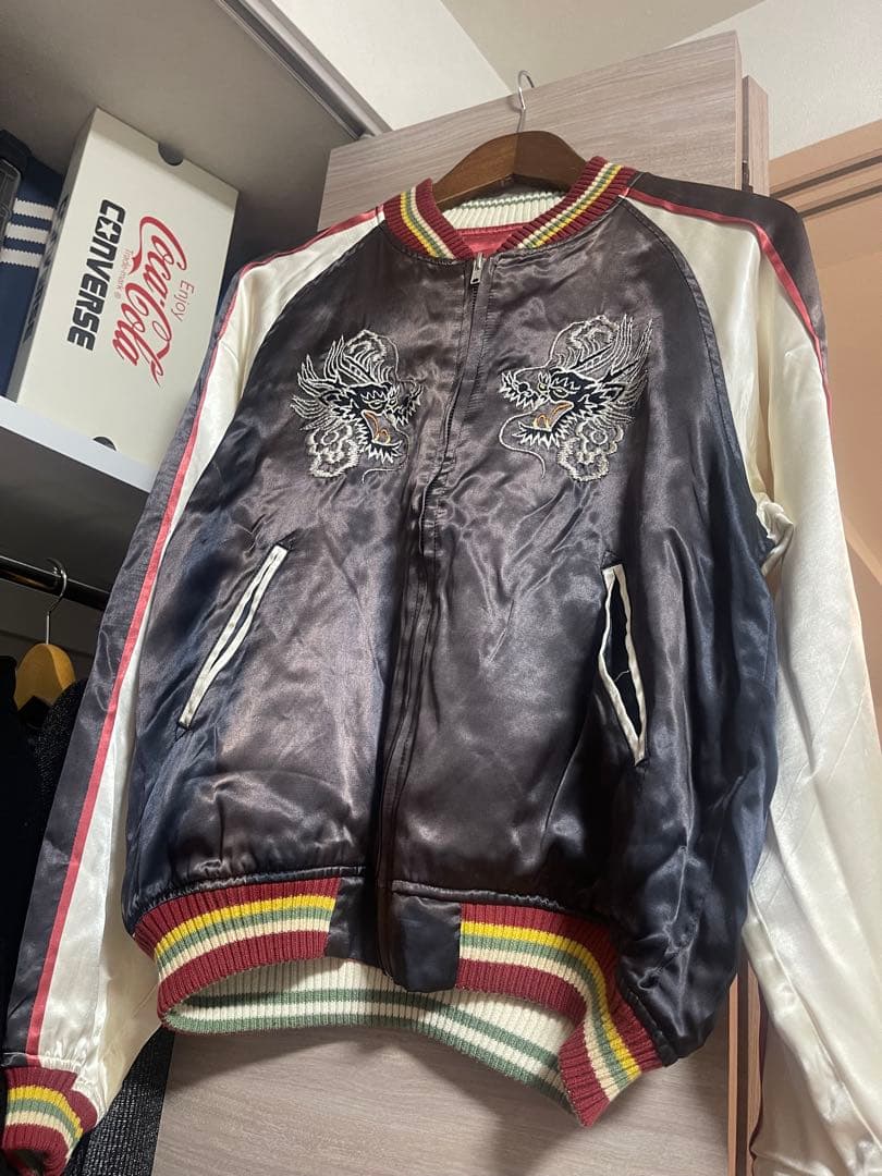 90s fade rayon スカジャン