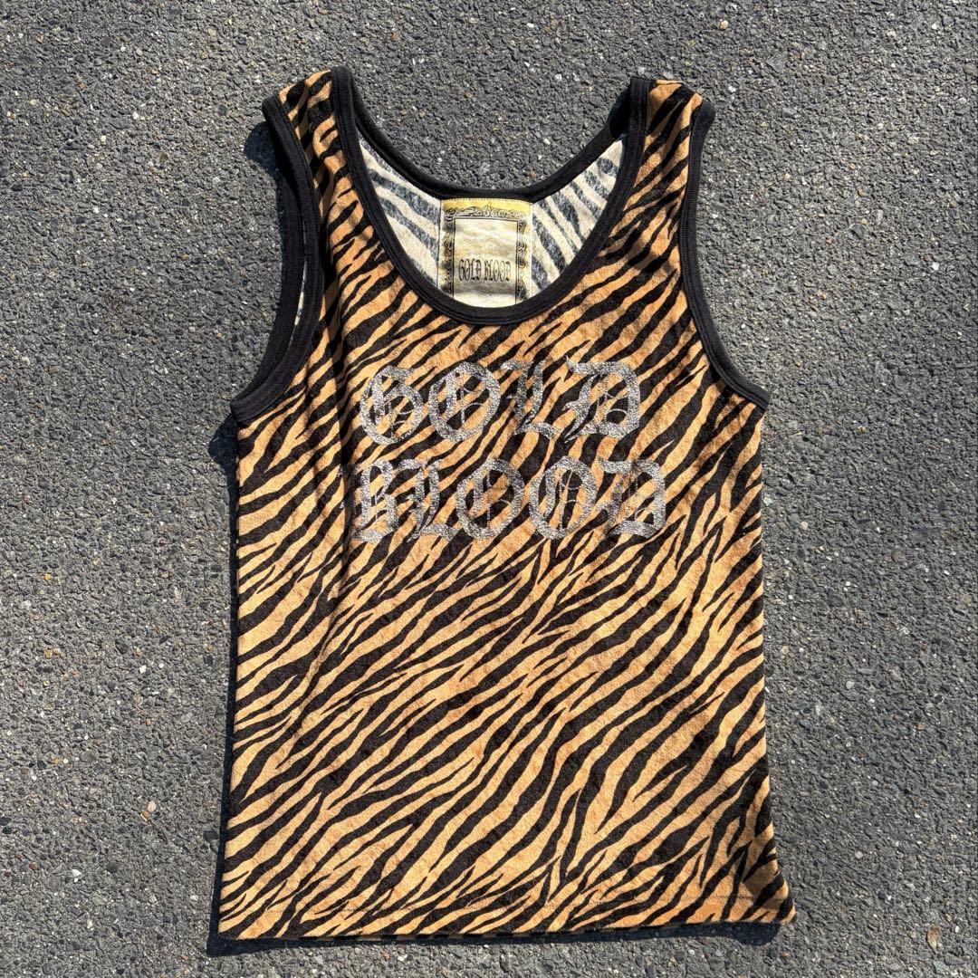 平成 ギャル タンクトップ レオパード 00s ラメ 文字 archive - メルカリ