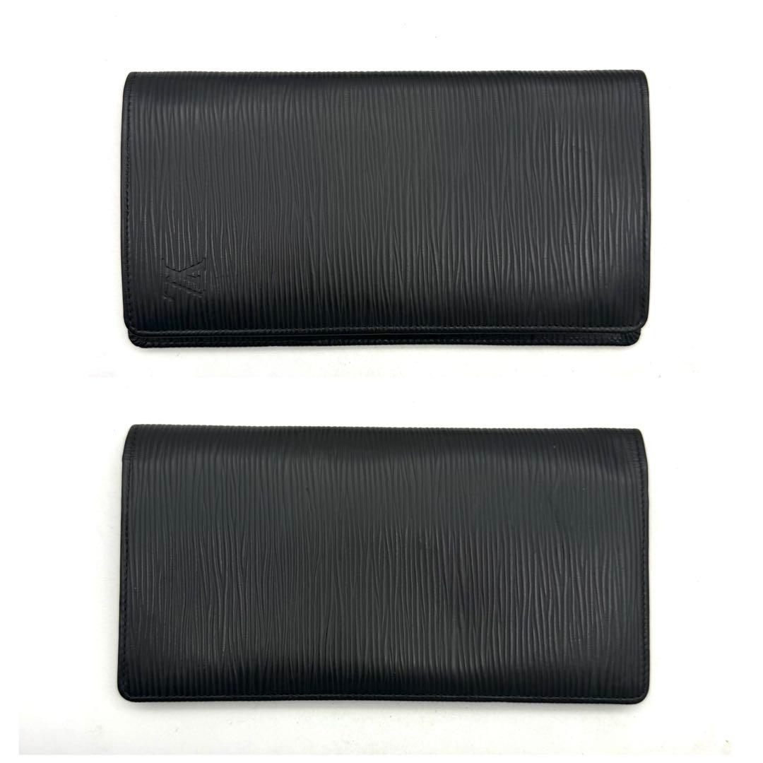 美品】ルイヴィトン ポルトフォイユ ブラザ ノワール 黒 長財布 エピ