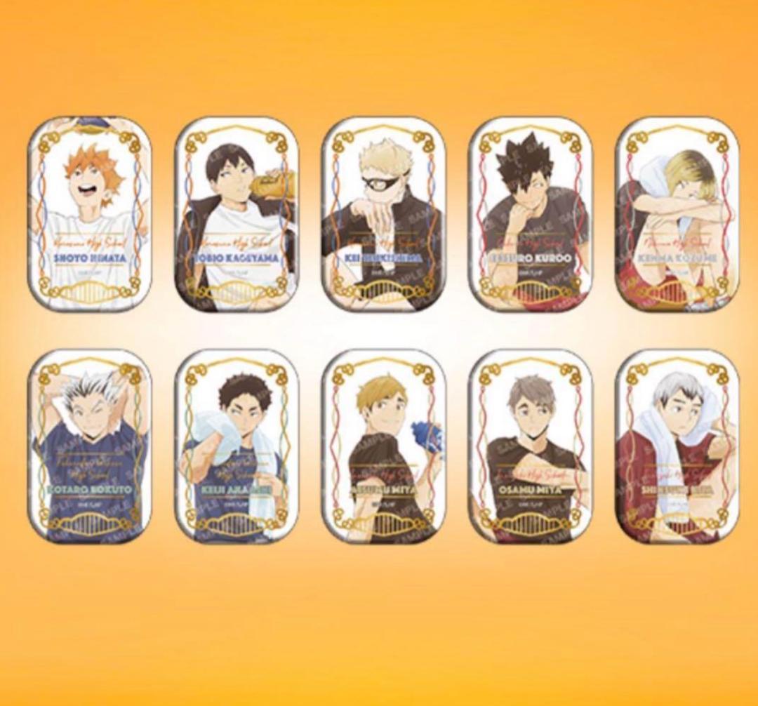 ハイキュー!! おすわりとクールダウンまとめ売り ハイキュー!!スクエア缶バッジ【BOX】 （オフショット×カラー第一弾