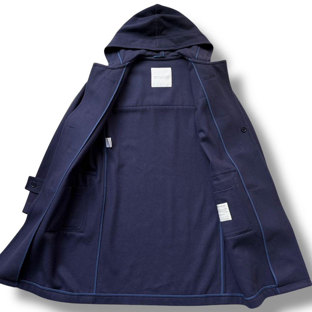 極美品 マッキントッシュフィロソフィー ダッフルコート フード トグル