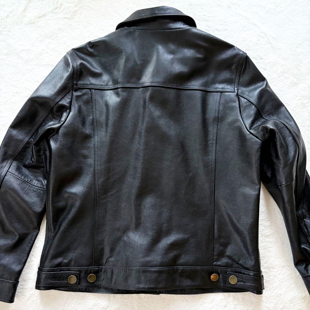 新品未使用タグ付き FORTIME レザージャケット 本革 牛革 3XL 4L