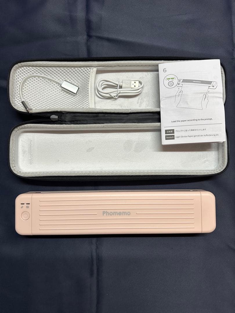 Phomemo M831 モバイルプリンター 無線サーマルプリンターピンク色