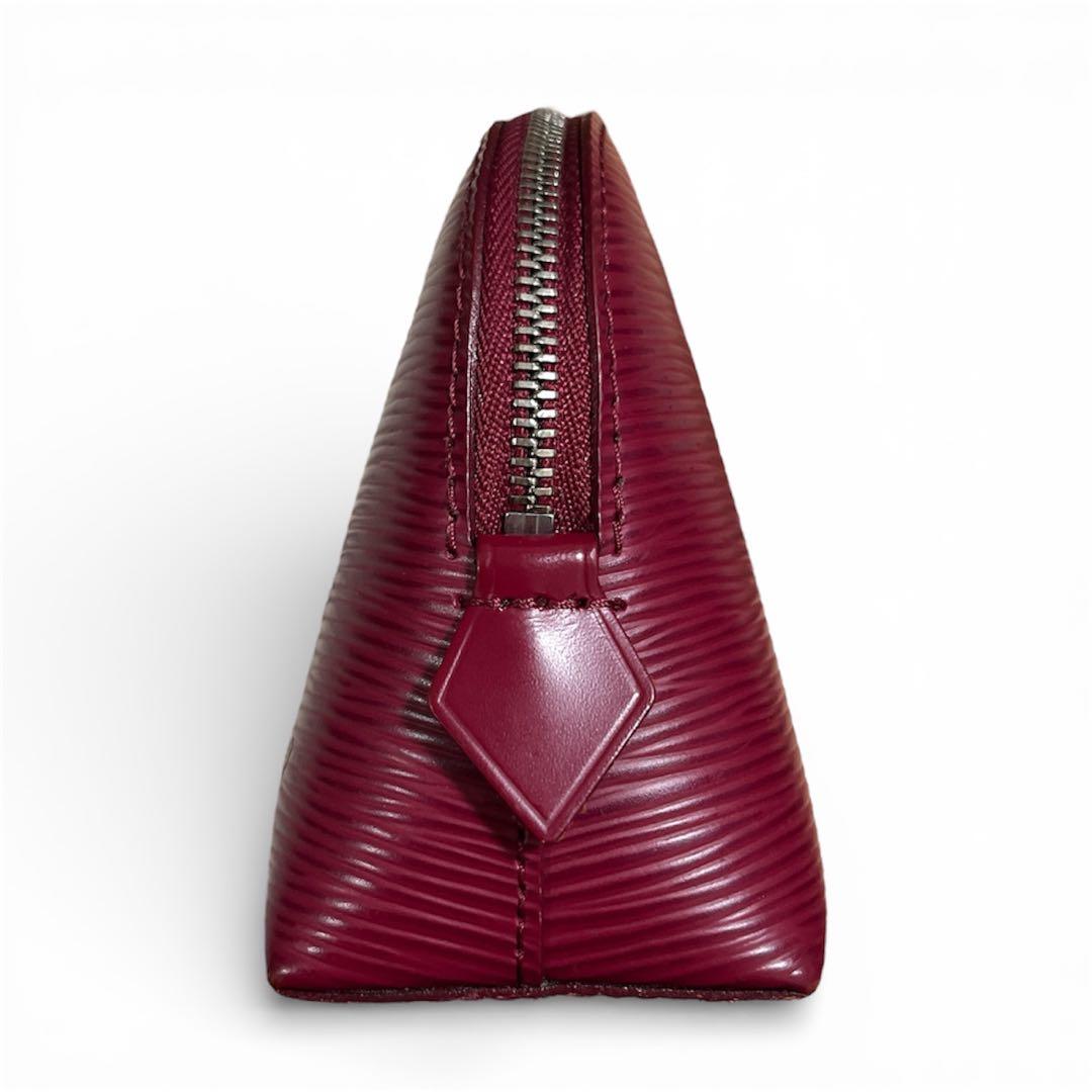 美品】ルイヴィトン LV エピ ポーチ ボルドー レザー 箱有り