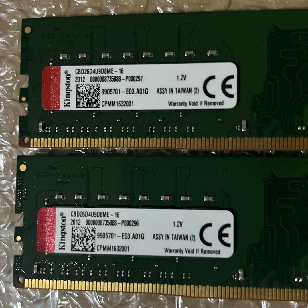 Kingston DDR4 メモリ 16GB x2 計32GB