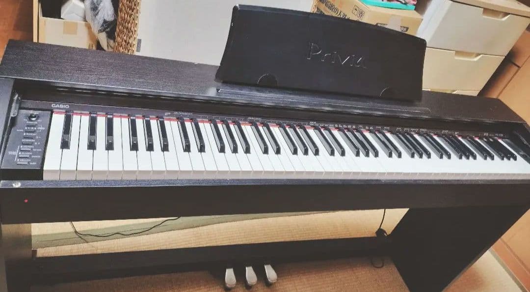 CASIO PX-735 電子ピアノ 黒 椅子なし - メルカリ