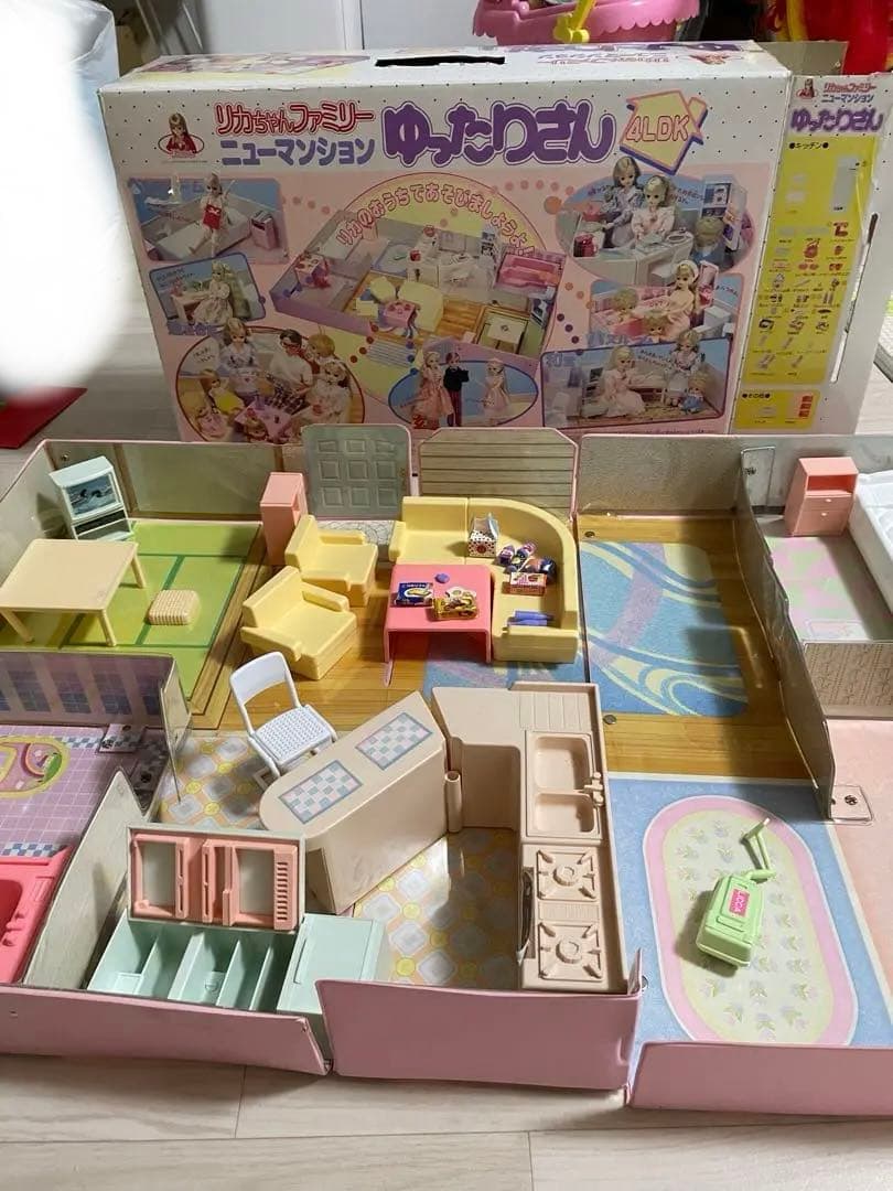 リカちゃんファミリーニューマンションゆったりさん 昭和リカちゃの