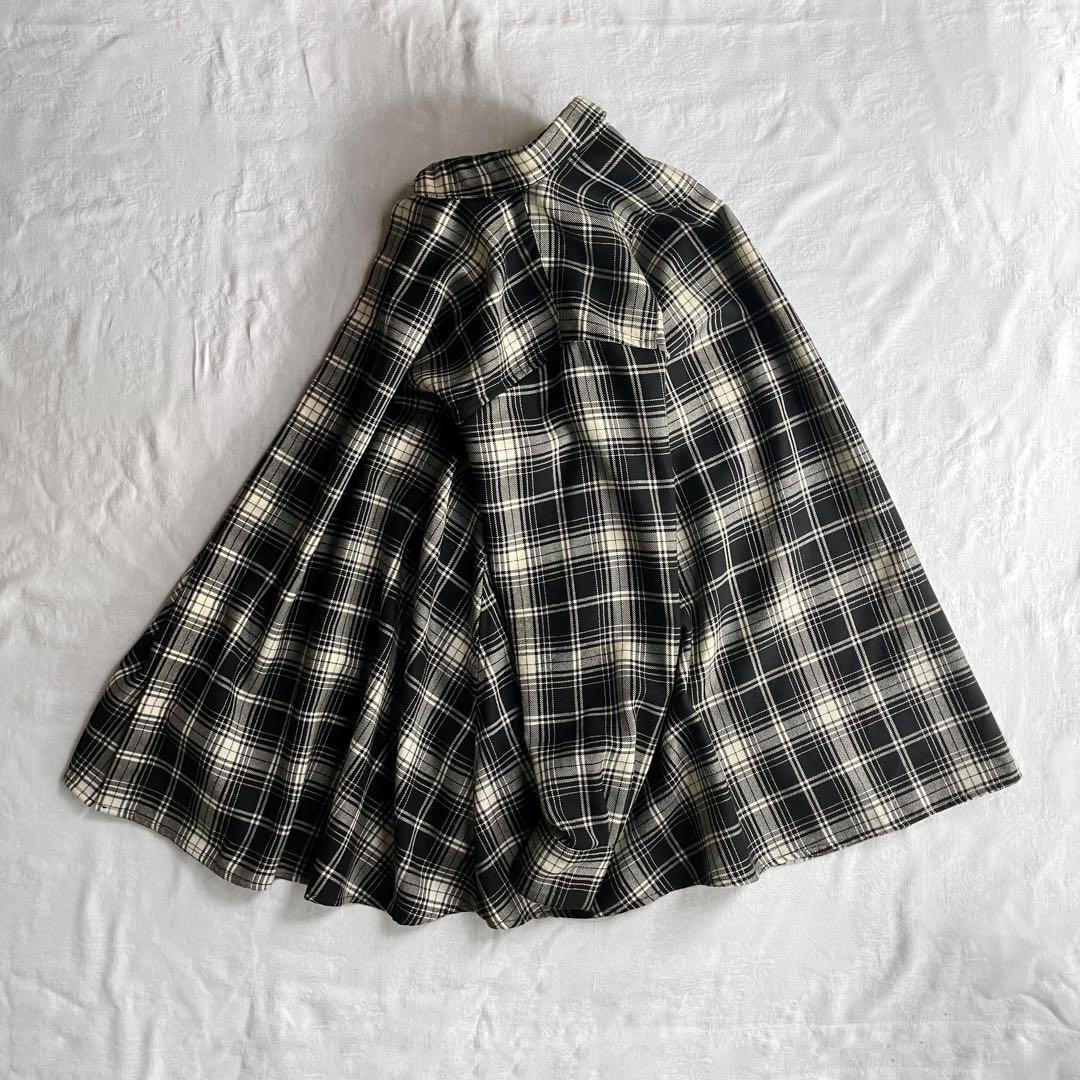 KIDILL Aライン ウール チェックシャツ オンブレチェック