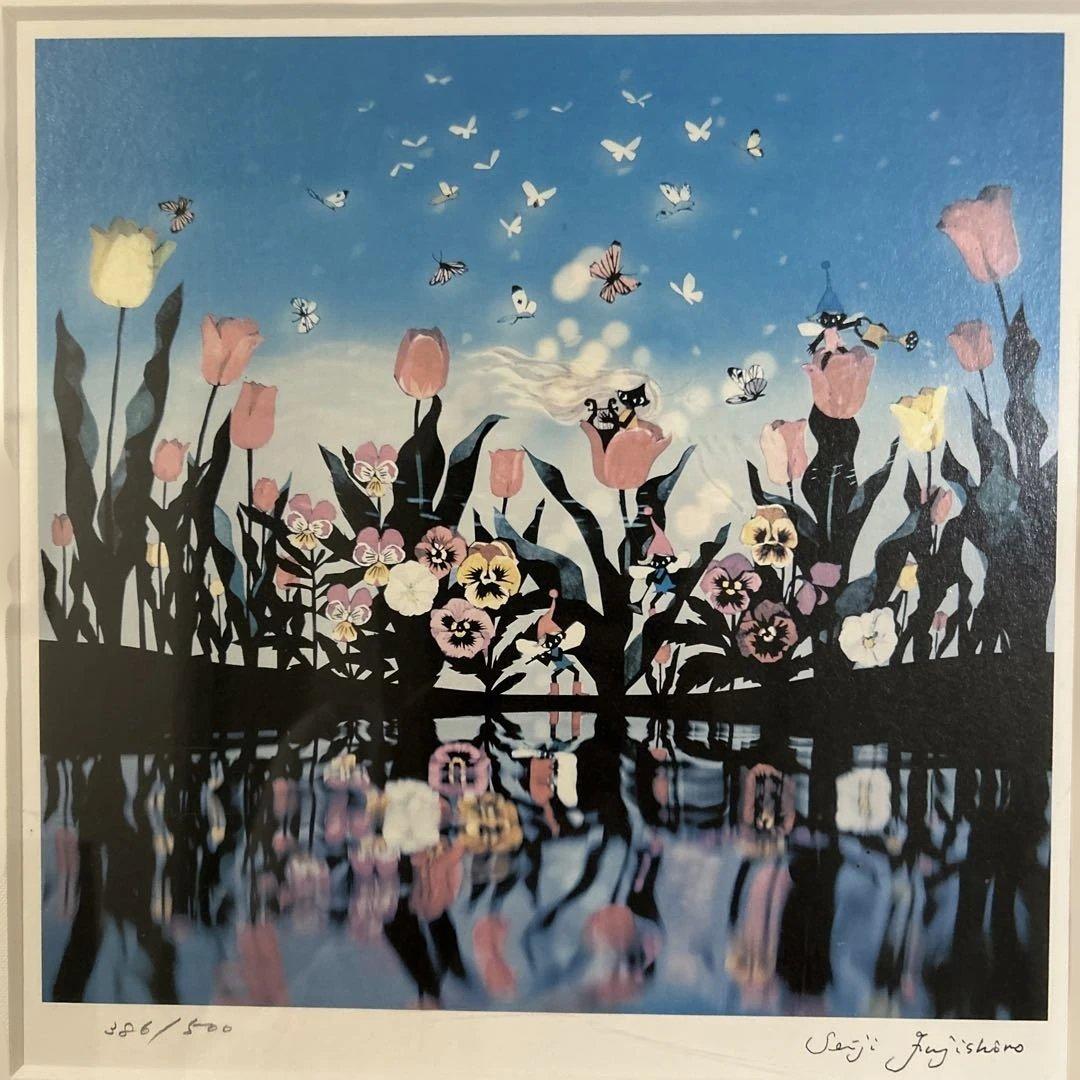 藤城清治 版画 386/500 額縁付き - メルカリ