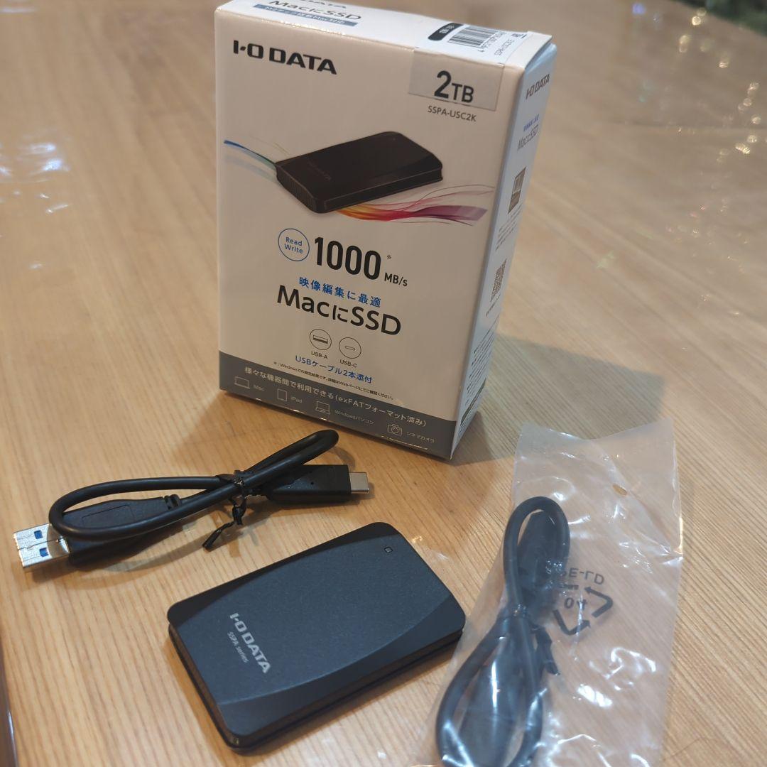 I-O DATA 外付けSSD 2TB MacにSSD Amazon | IODATA 外付け SSD 2TB MagSafe 対応 マグネット式 USB Type
