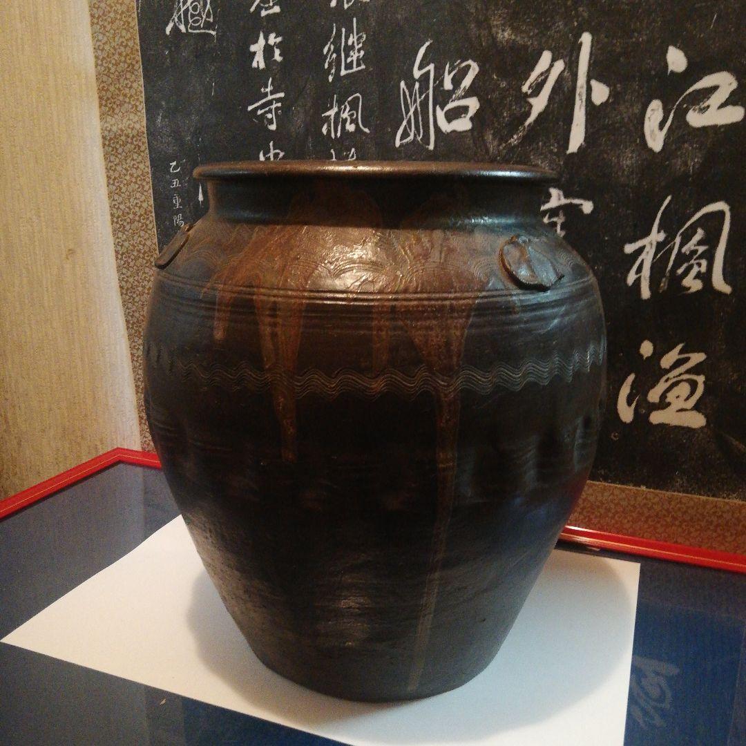 確認用追加画像江戸時代旧家蔵出し時代古陶磁器器傘立て等風流な景色用