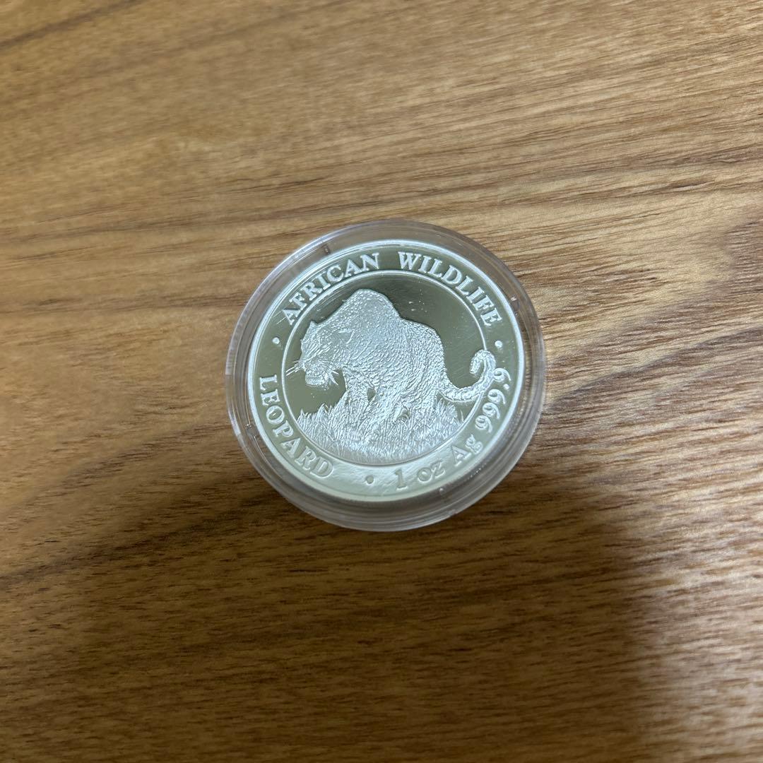 純銀メダル ソマリア レオパード(ヒョウ)