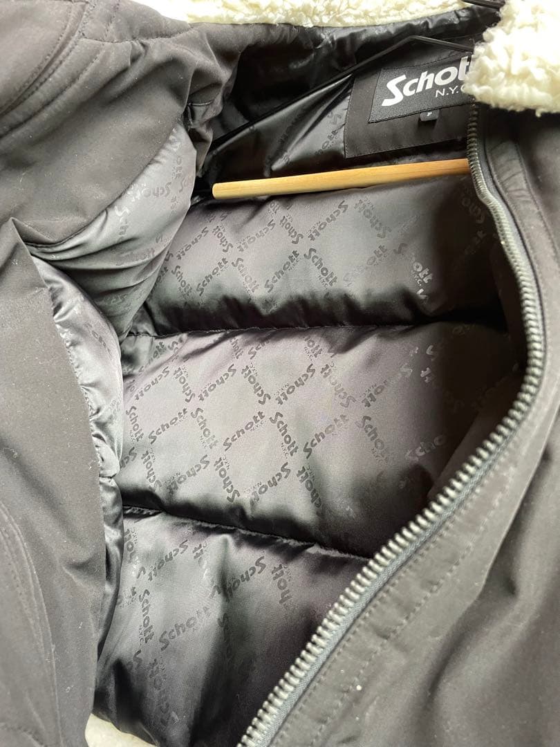 あ*ん様 schott × JEANASIS スタジャンジャケット 黒 シェルパ - メルカリ