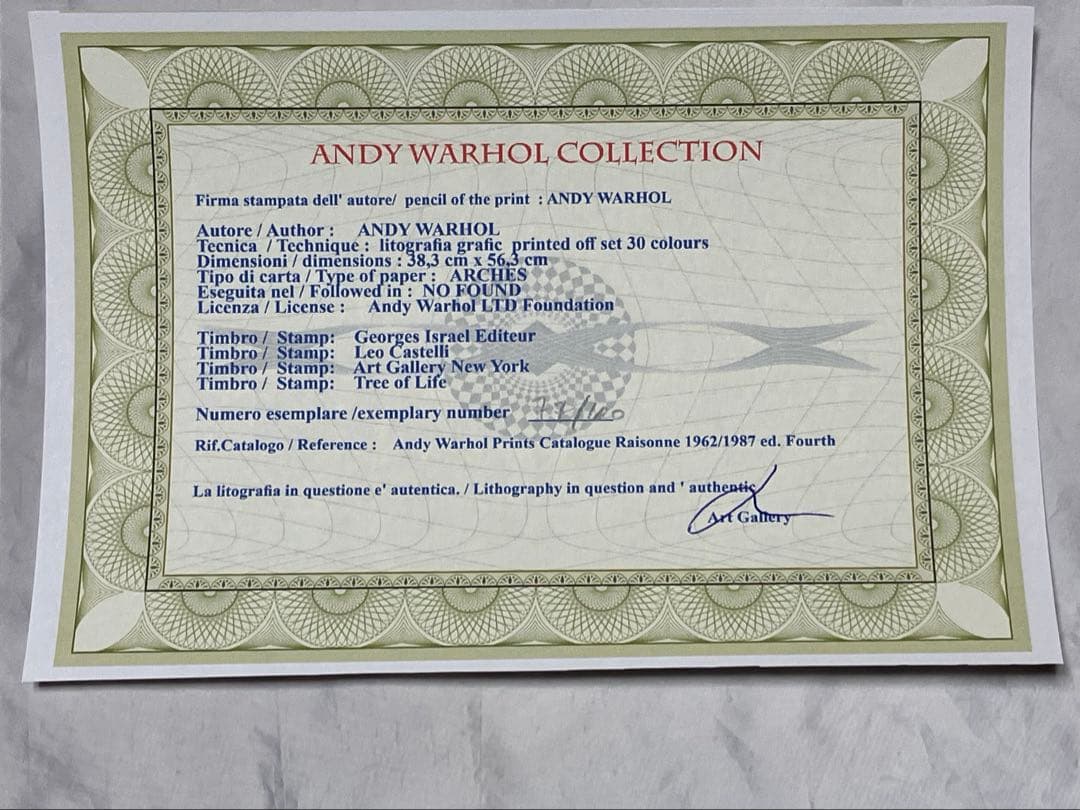 ゴ*ん様 【模写】限定100枚 アート品 アンディ・ウォーホル ミッキー