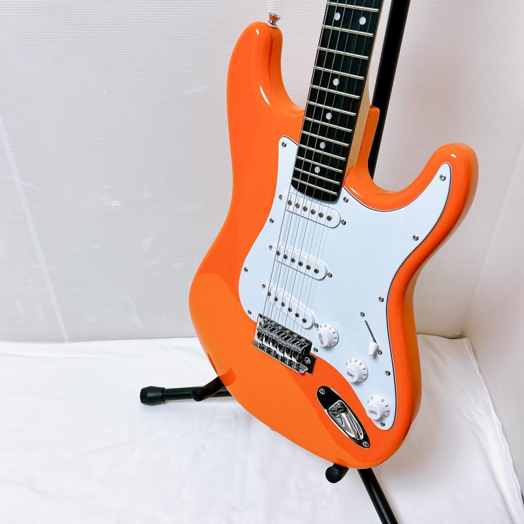 美品 SELDER 初心者向けエレキギター ストラトキャスター オレンジ