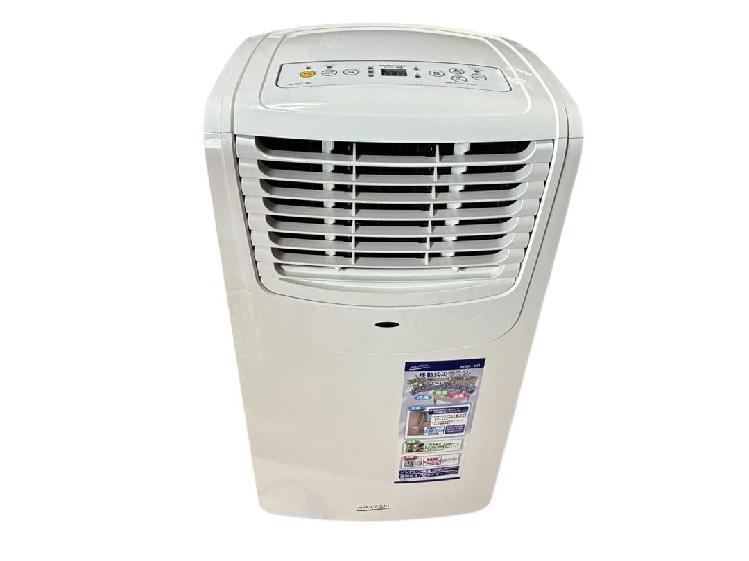 2021年製　ナカトミ 移動式エアコン MAC-2 ナカトミ 移動式エアコン 冷房用 パネル・ダクト・リモコン付 収納