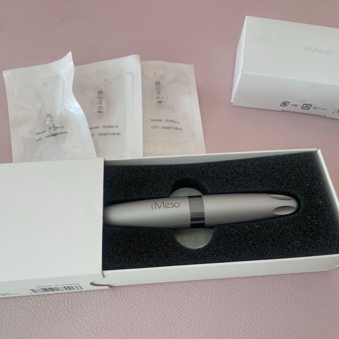 iMeso 美容器 美品　メソナノチップリフィル新品未使用3つ付き半額以下で！