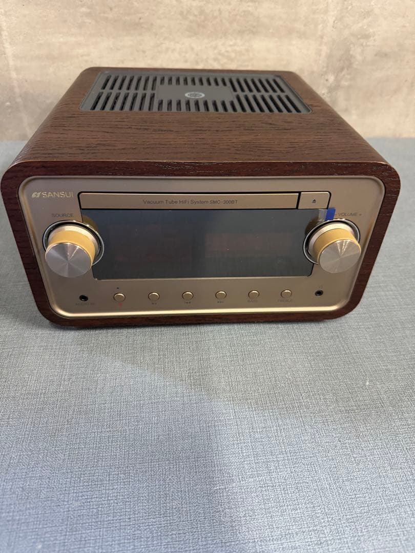 ☆サンスイ 真空管ハイブリッドアンプ搭載CDステレオシステムSMC-300BT