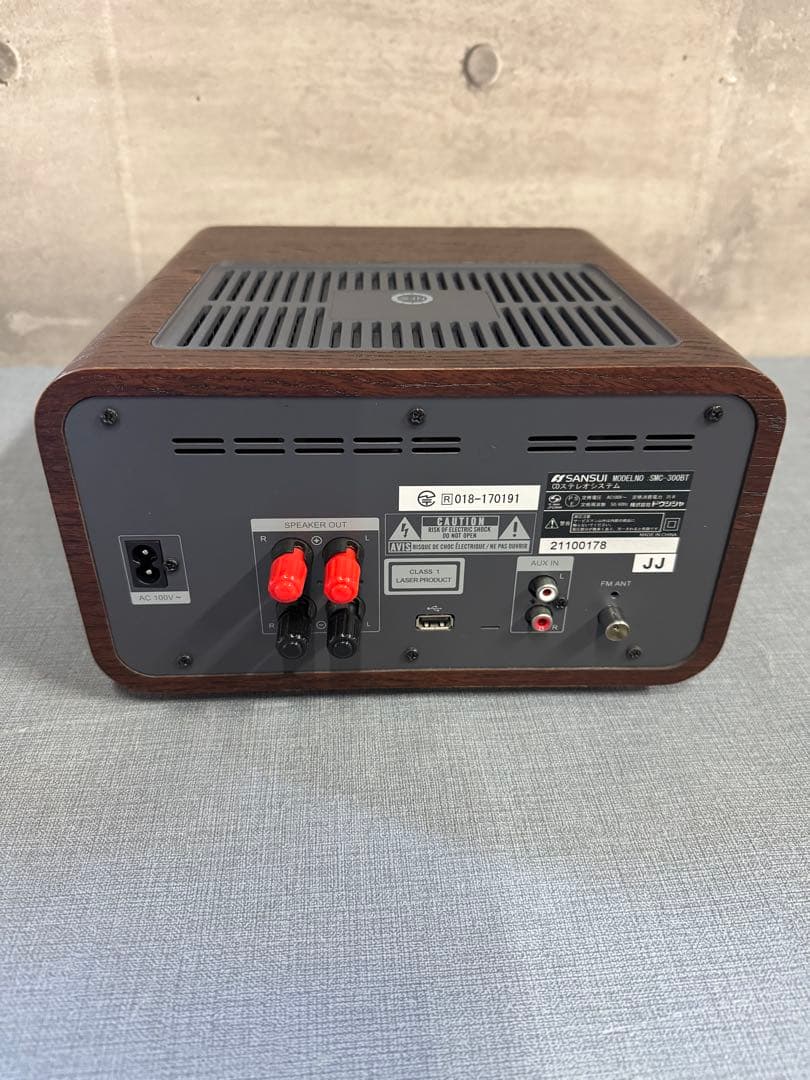 ☆サンスイ 真空管ハイブリッドアンプ搭載CDステレオシステムSMC-300BT
