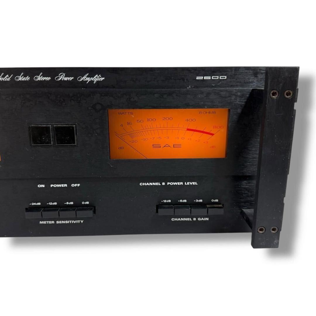 【希少品】SAE 2600 MK-2600 ステレオ パワーアンプ 変元箱付き