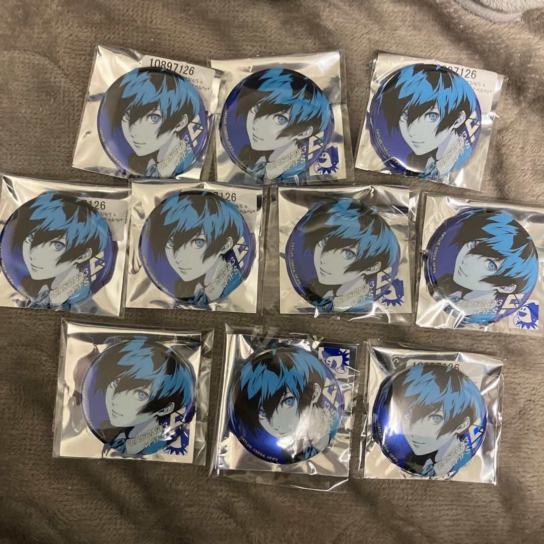 ペルソナ3 FiFS 缶バッジ ベルベットブルー Ver. 主人公 結城理