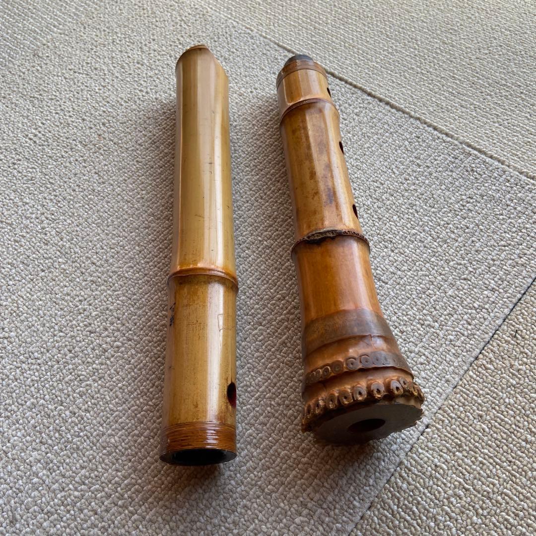 198 尺八 一尺七寸管 古京銘 名管 - メルカリ