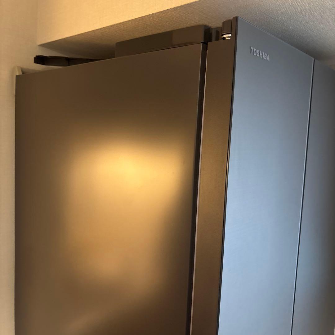 価格相談可【2023年製 ほぼ未使用品】TOSHIBA 6ドア冷蔵庫 シルバー