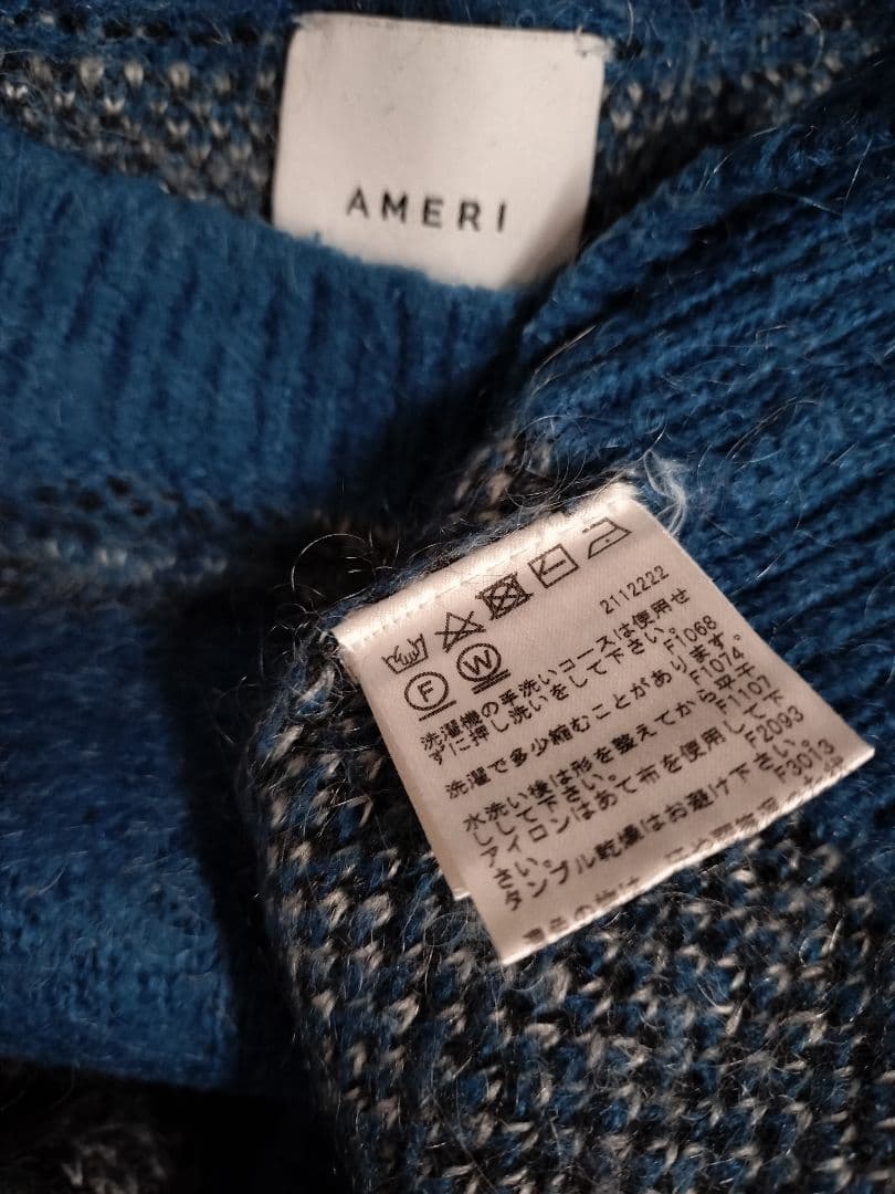 MOHAIR STRANGE CHECK KNIT アメリヴィンテージ - メルカリ