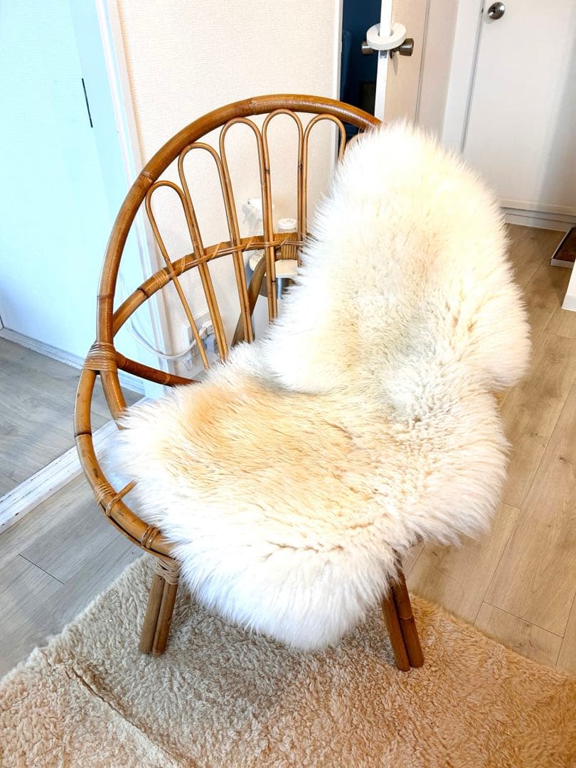 専用　ラタンファーチェア アイボリー CU1291K/CU1291L/CU1291N ラタンチェア[D1291NX]専用別売クッション