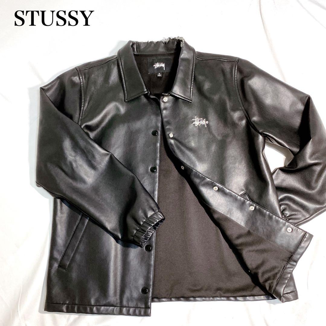 訳あり】STUSSY PU革ジャン レザージャケット 希少 即完売モデル