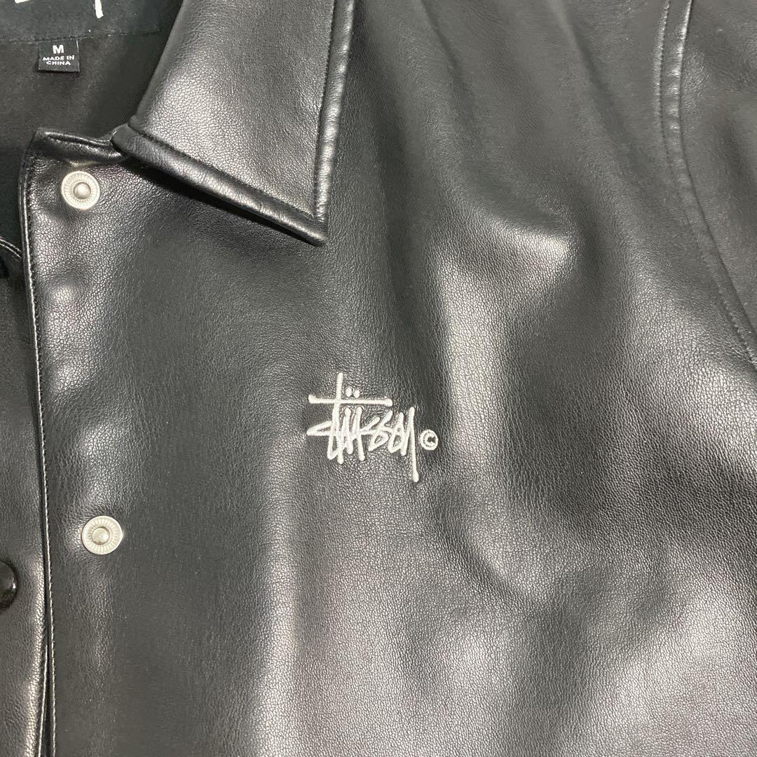 訳あり】STUSSY PU革ジャン レザージャケット 希少 即完売モデル
