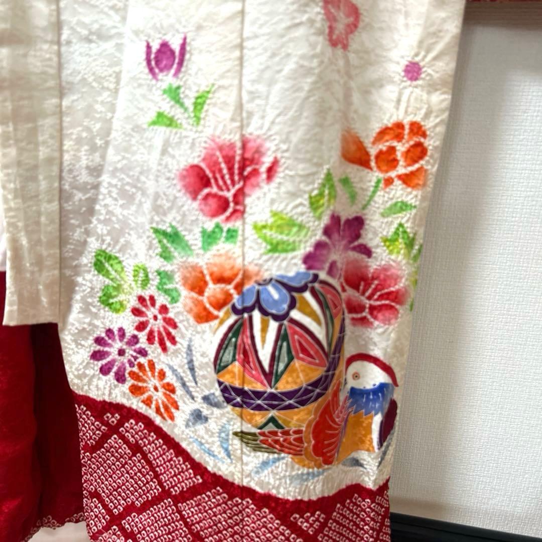 むぅー様専用No.98 七五三 3歳 正絹被布フルセット 本絞り - メルカリ