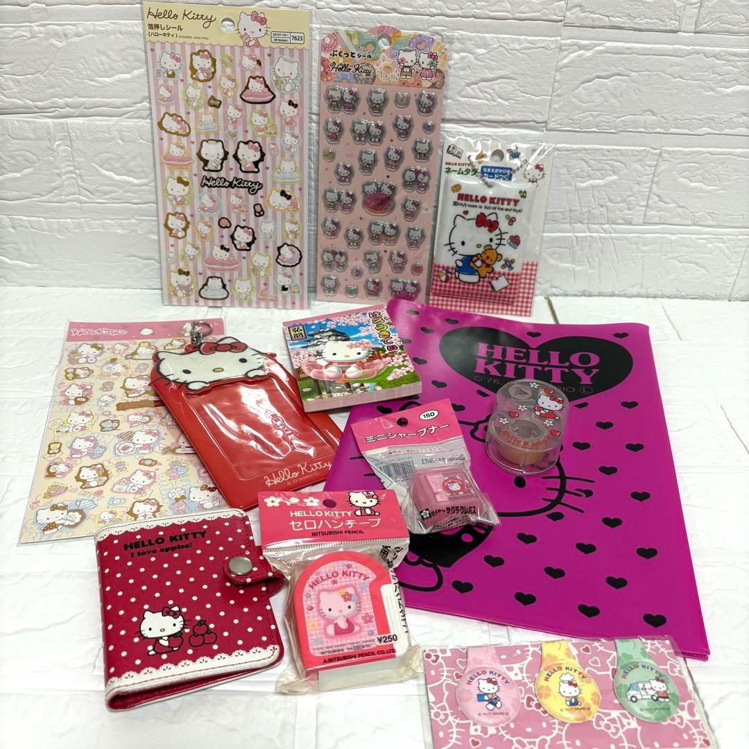 ハローキティ まとめ売り 文房具 シール メモ帳 平成レトロ - メルカリ
