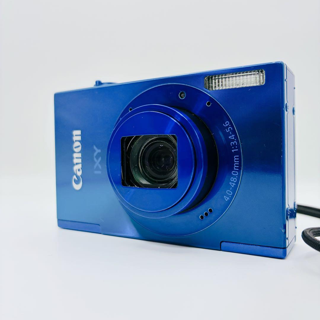 【稼働品】 Canon IXY3 イクシー3 ブルー 充電器 ケース 三脚付き