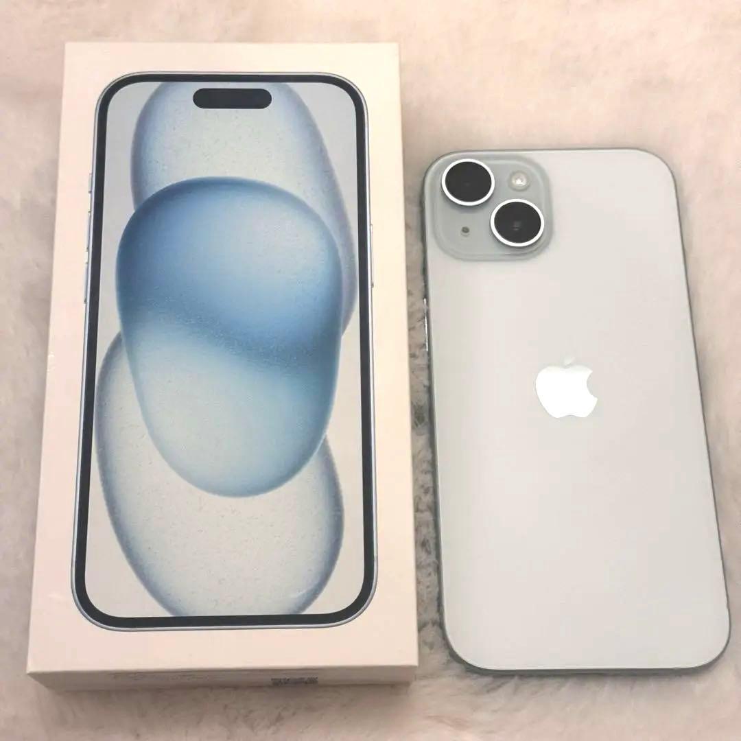 美品】iPhone15 128GB ブルー バッテリー96% - メルカリ