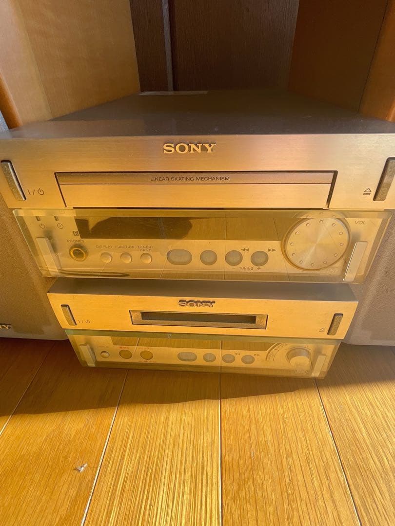 ⭐︎売り切りセール⭐︎MDS-SD1 SONY CD・MD・デッキウッドスピーカー付