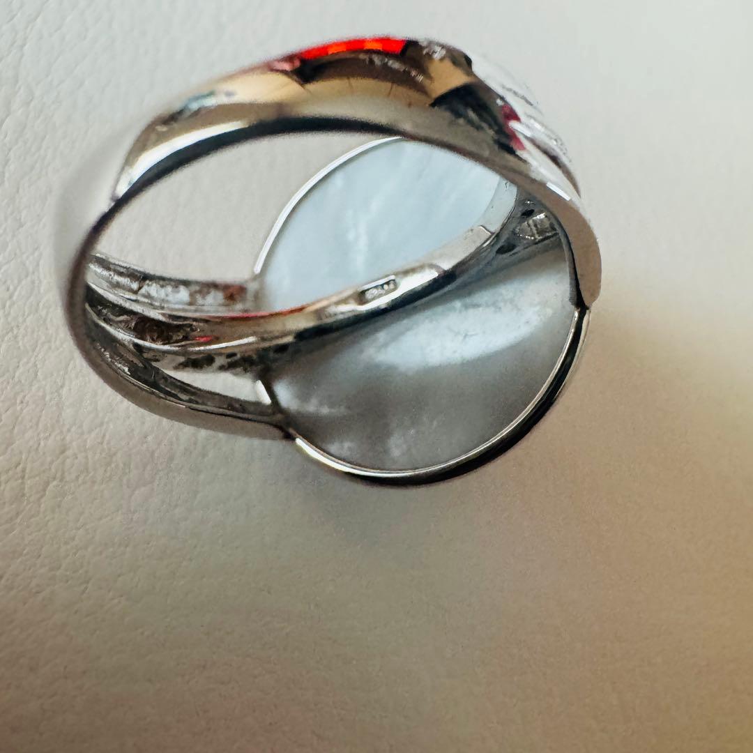 大粒 マベパール リング 指輪 シルバー925 13号 内径17mm - メルカリ