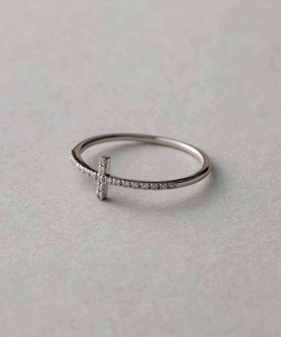 eteシルバー クロスデザイン リング♯11 - アクセサリー激安