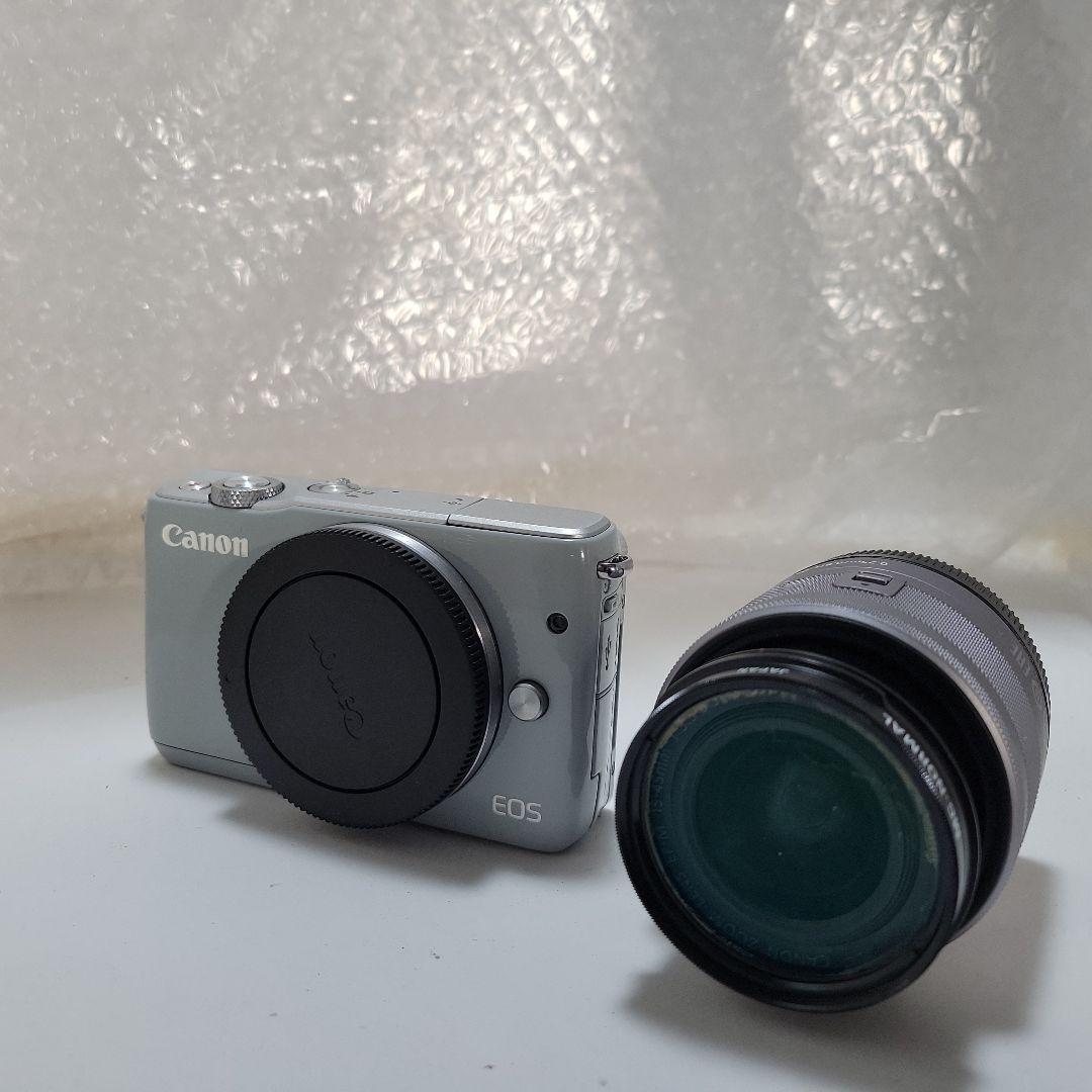 Canon EOS M10 ミラーレスカメラグレー レンズキット15-45㎜