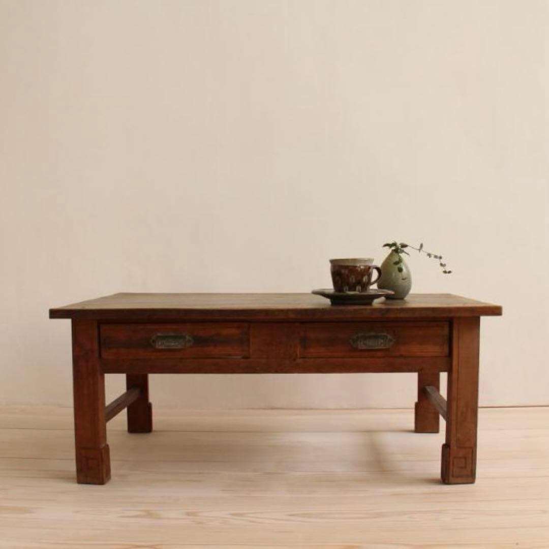 アンティーク　文机　家具　机　ちゃぶ台 座机 文机 ちゃぶ台 座卓 レトロ 昭和 アンティーク ヴィンテージ 骨董