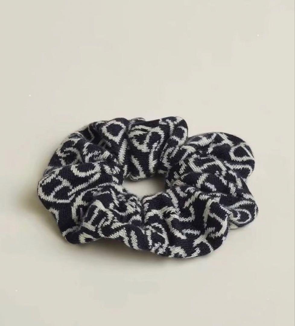 HERMES シェーヌダンクル シュシュ 正規品 ヘアアクセサリー エルメス HERMES ヘアアクセサリー シェーヌダンクル シュシュ