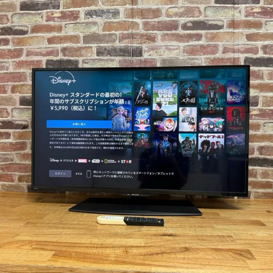 シャープ 40V型 4K液晶テレビ AQUOS 4T-C40BJ1 動画アプリ○